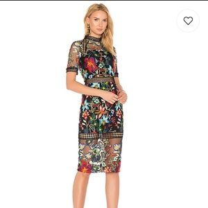 VONE floral sheath dress